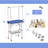 36-Inch Adjustable Dog Grooming Table With Arm, Noose, And Mesh Tray