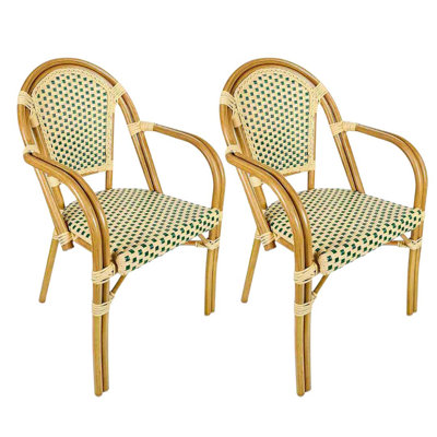 French With Arms Patio Dining Chair by Chivari by Chivari