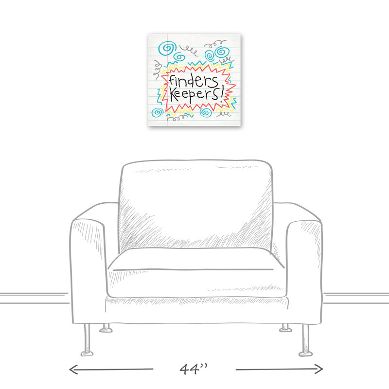 « finders », art sur toile Cronyn, H 16 po x l 16 po x P 1,25 po