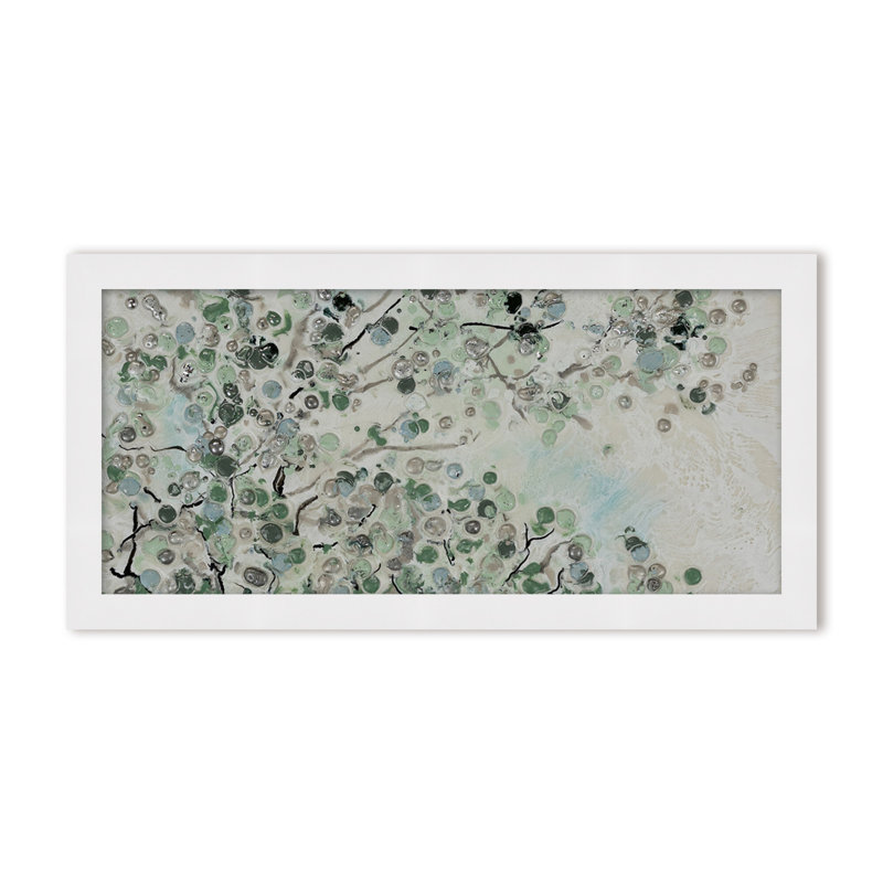 Nature Inspired "Dappled Canopy" Canvas Wall Art By , 16" H x 8" W, Framed Print, Beige