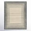 Rectangle Uptown Striped Handmade Hand Tufted Wool Area Rug in Beige/Gray-1256816955