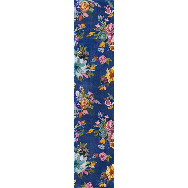 Corderro Floral Indoor Rug, Runner 2'7" x 12'