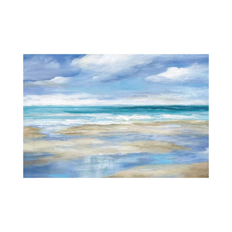 Washy Coast I by Nan - Painting on Canvas, 66.04 cm H x 45.72 cm W x 1.91 cm D, Wrapped Canvas