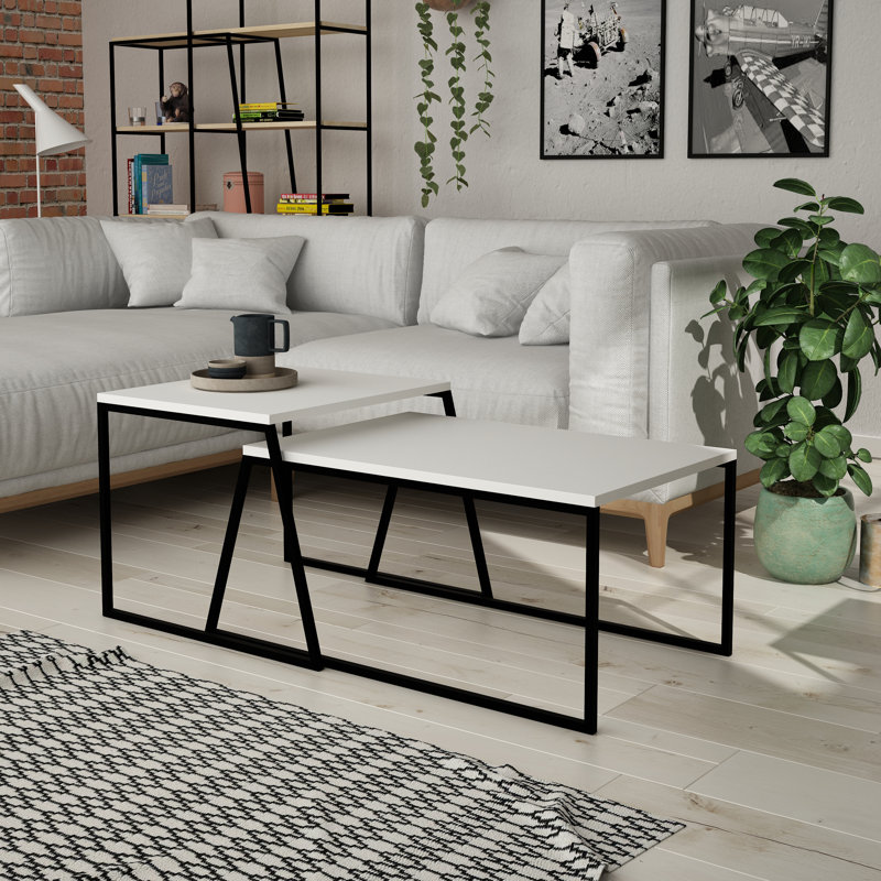 Aires Sled Coffee Table, White