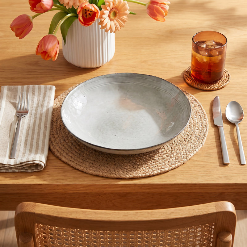 Lupine 10" Dinner Plate, Gray