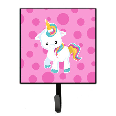 Organisateur de clés murales polkadot licorne avec crochets clés Yasmeen