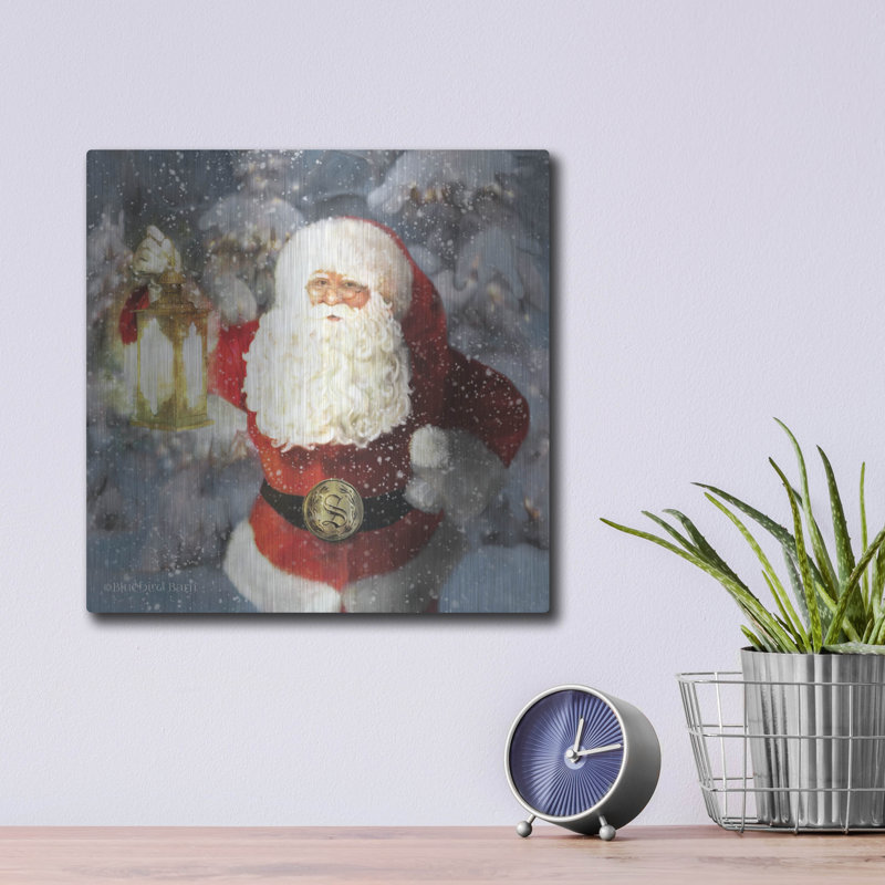 «Light The Way Santa» par Bluebird Barn, H 12 po x l 12 po