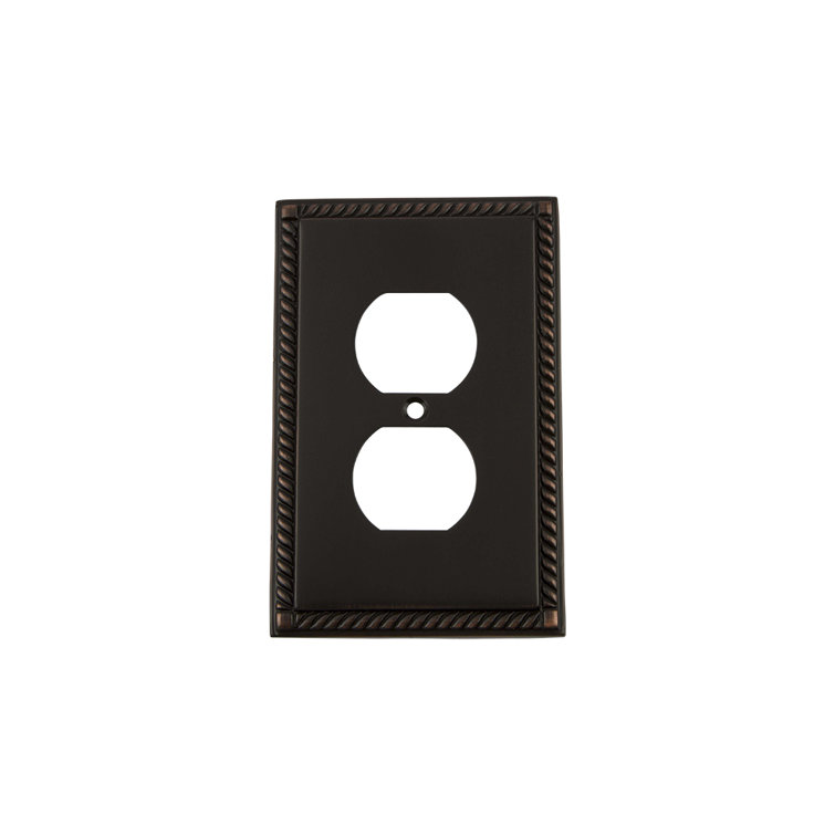 Rope 1-Gang Duplex Outlet Wall Plate