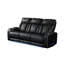 Canapé inclinable de style moderne avec revêtement en bois et fonction de massage inclus - noir-786221916