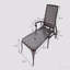 Chaise longue en aluminium coulé brun-153694645