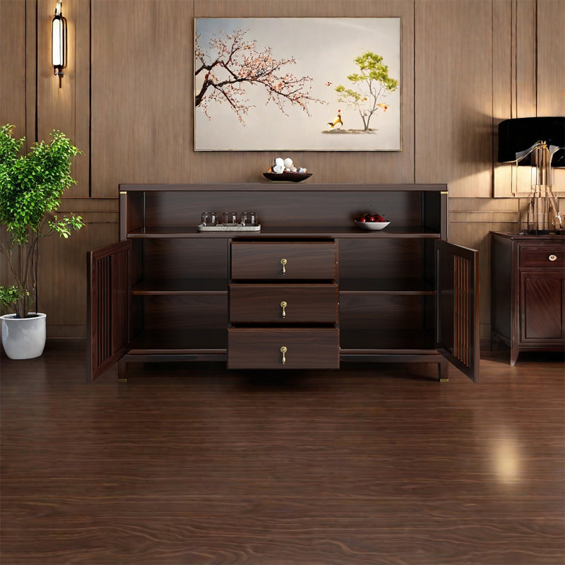 Buffet simple pour le salon, H 35,43 po x l 59,06 po x P 15,75 po