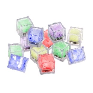 Multiple Color 600mAh 4 LED Ice Cubes Color Changing Cup Light