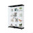 Glass Display Cabinet With 4 Shelves Extra Large, Curio Cabinets For Living Room, Bedroom, Office, Floor Standing Glass Bookshelf, Quick Installation (Cabinet)-1703400260