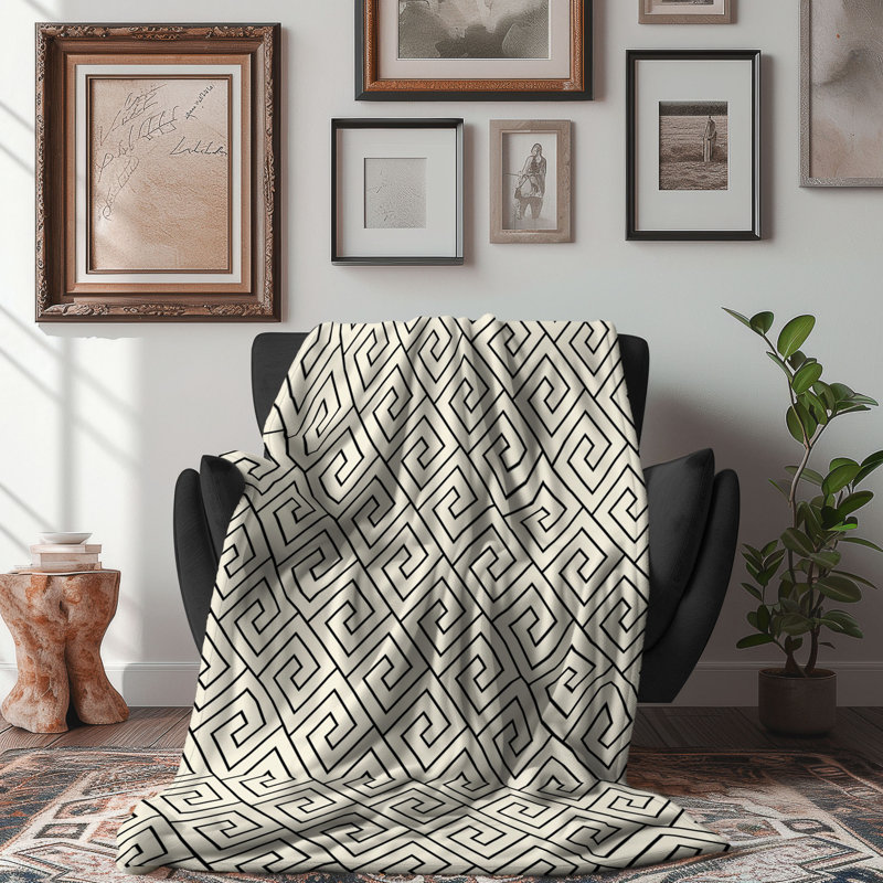 Crème - 1 pièce Sherpa Premium 0084, L 60 po x L 80 po