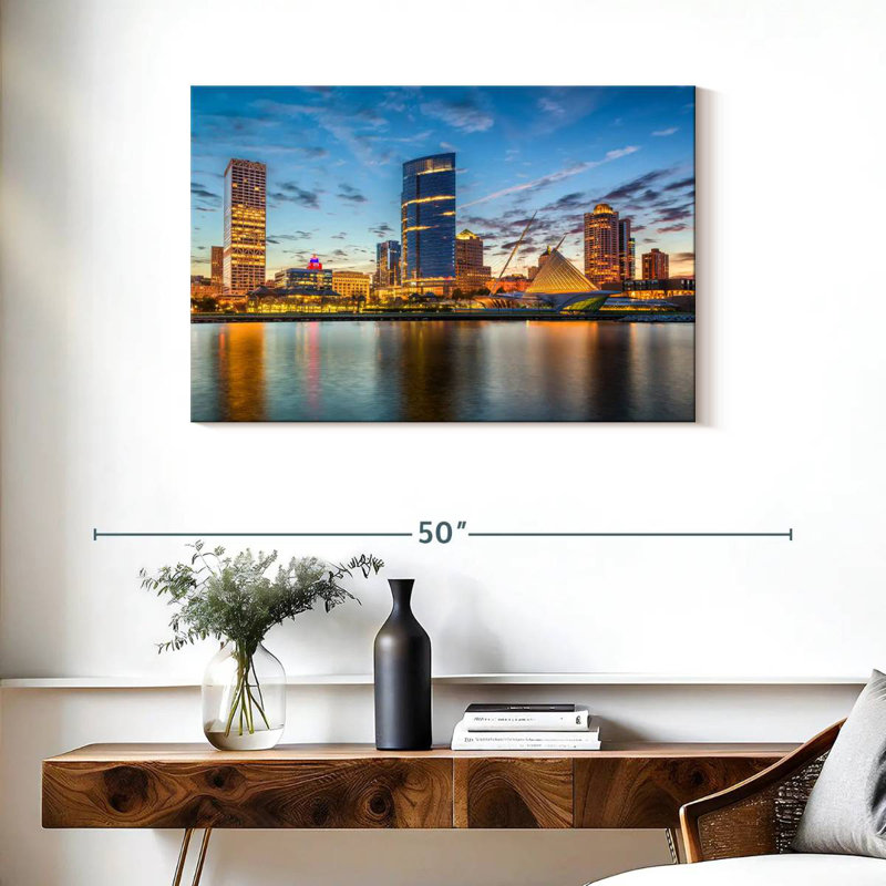 Tergel Milwaukee Cityscape, 24" H x 36" W