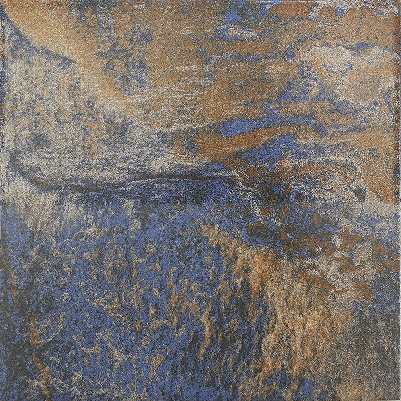 6" x 6" Porcelain Metal Look Wall & Floor Tile, Laguna Blue