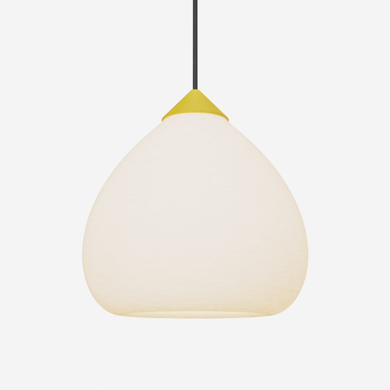 Gulp Pendant Light, 20.6" H x 9.45" W x 9.84" D, Black, Sunrise
