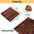10 Pcs Brown Acacia Wood Interlocking Deck Tiles Striped Pattern