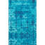 Tapis bleu abstrait en nylon-26049520