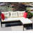 Outdoor patio Furniture sets 2 piece Conversation set wicker Ratten Sectional Sofa