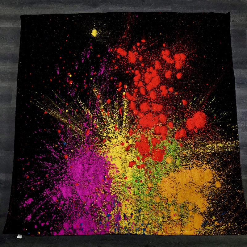  Jeté craie craquelée