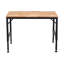 Établi réglable robuste de 48 po pour le garage, table d'atelier en bois d'hévéa avec patins en caoutchouc, poste de travail en bois franc, capacité de poids de plus de 2000 lb