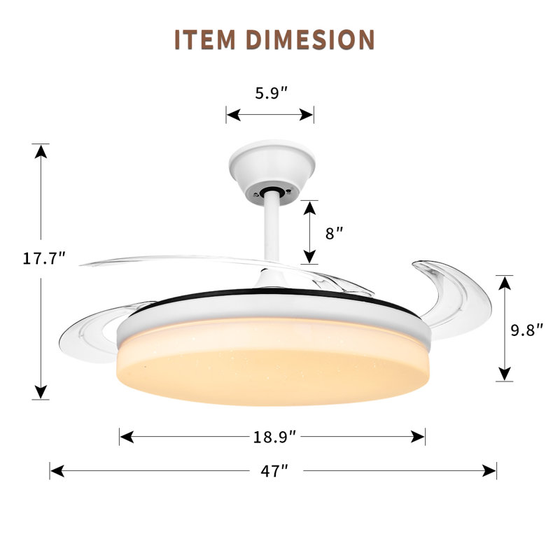 Ceiling Fan with LED Lights
