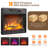 Carved Hanady For 60 Inch Tv Glass Doors with Electric Fireplace Included-1930284642