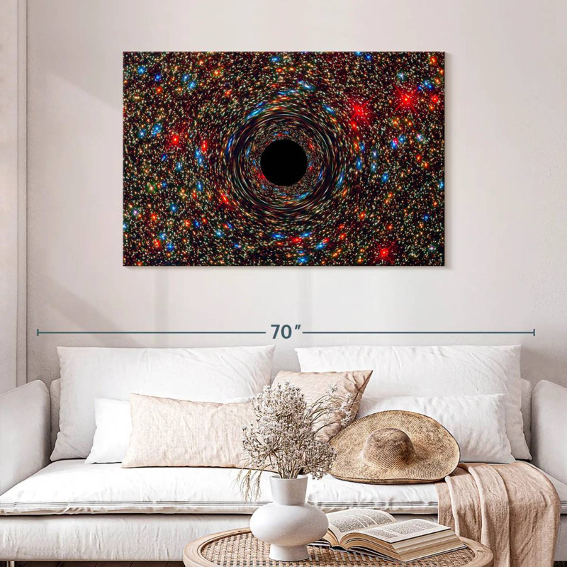 Trou noir Oberle Galaxy M87, H 30 po x l 45 po