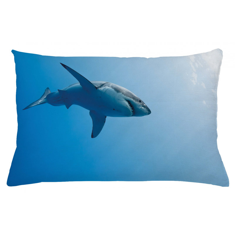 Housse de coussin lombaire intérieur/extérieur shark, 16 po x 26 po