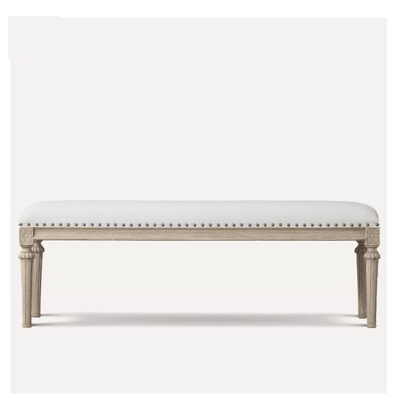 Tabouret de chevet rétro Vintage, Blanc