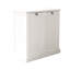 Armoire de tri à lessive blanche à deux compartiments avec système de rangement en MDF et sacs en tissu amovibles-122602697