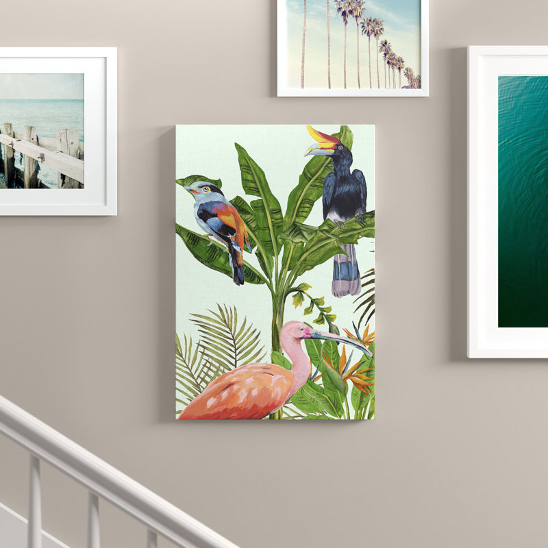 Birds Paradise I by Melissa Wang - Painting, Paper Print, 91cm H x 61cm W