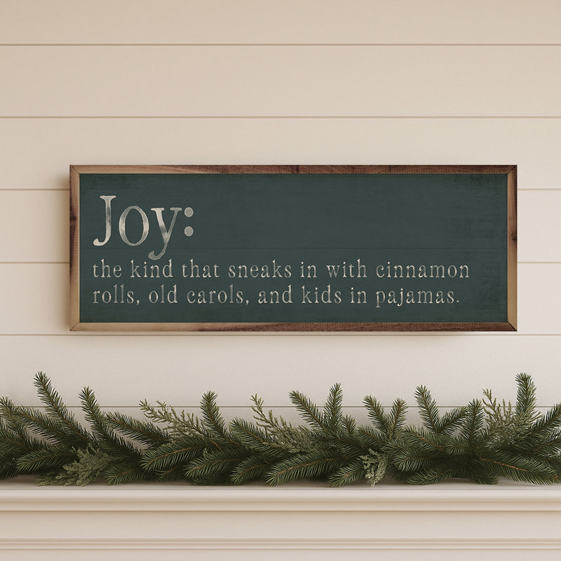 Joy Definition, 8" H x 24" W