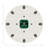 Asscher White Beaded Smooth Tabletop Set