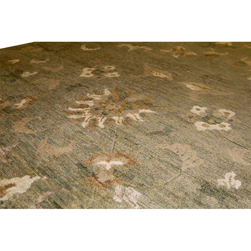Wool Floral Area Rug