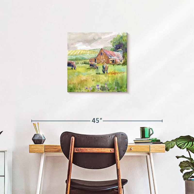 Spring Barn, 20" H x 20" W