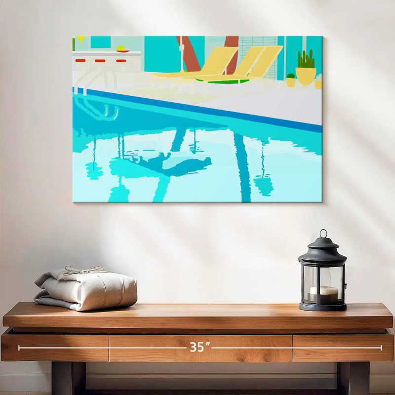 Lilie Poolside, 16" H x 24" W
