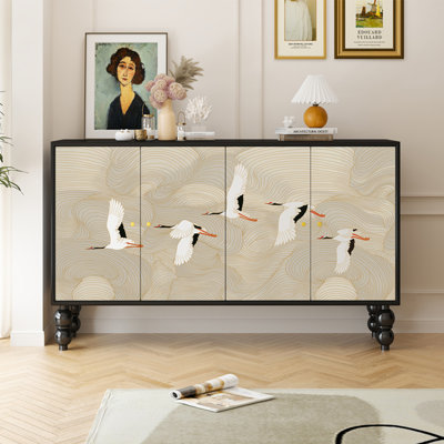 French-style medieval entrance cabinet and sideboa
