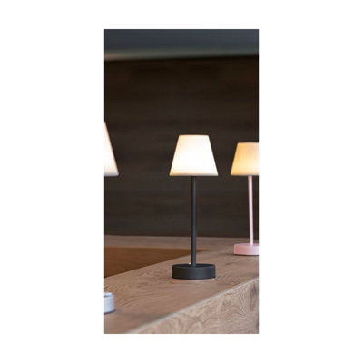 Alexous 32cm Table Lamp Metal body, Rechargeable battery, for outdoor or indoor use