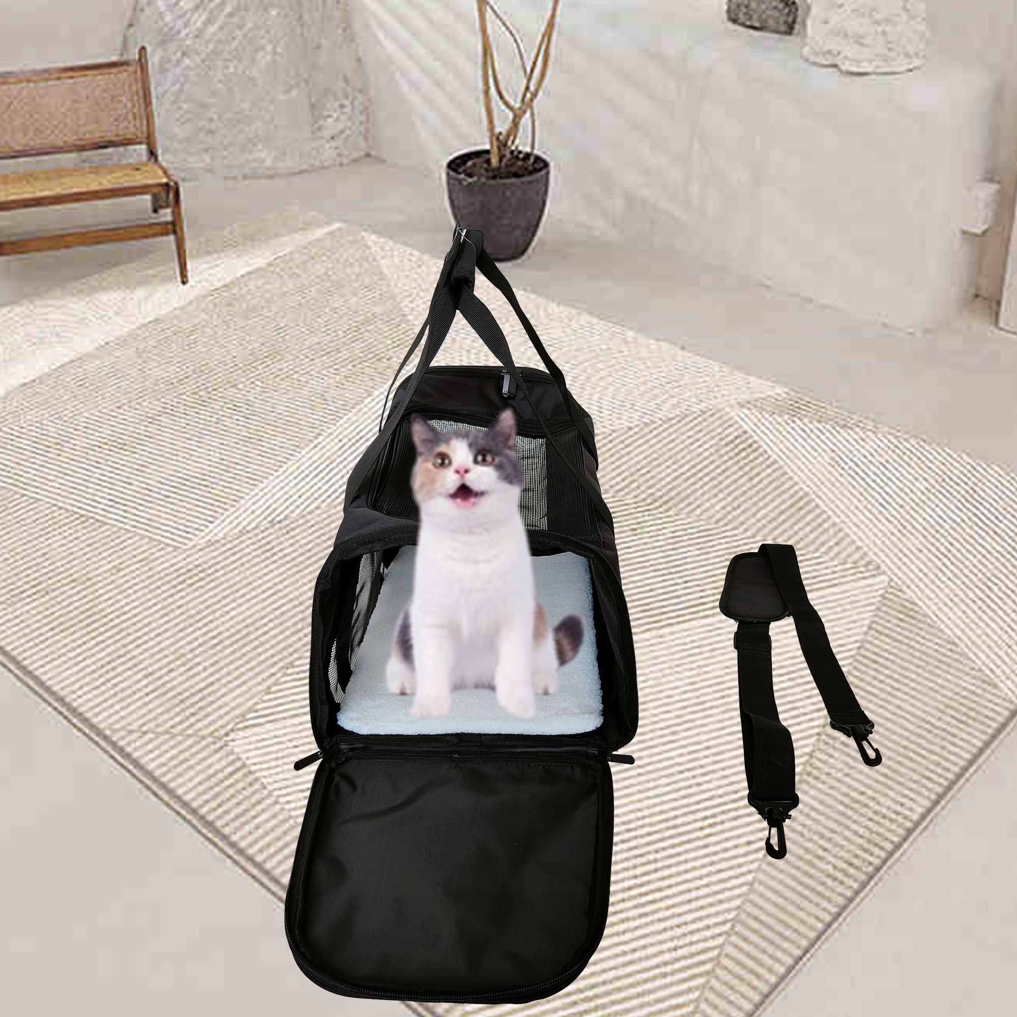 Cat Carrier Bag Tote Window Handbag 5 Color Pet Cage Box – MEWCATS