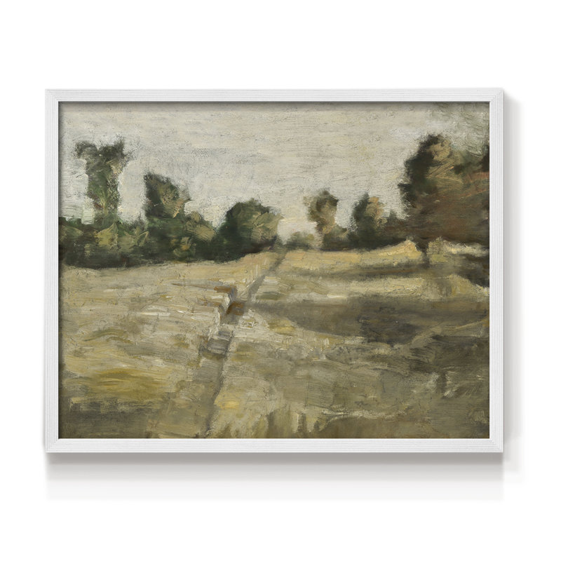 Paysages rétro-DCLXI-impression encadrée - réaménageable, Blanc, H 16 po x l 20 po