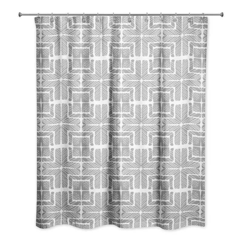 Rideau de douche Rieka, Gris