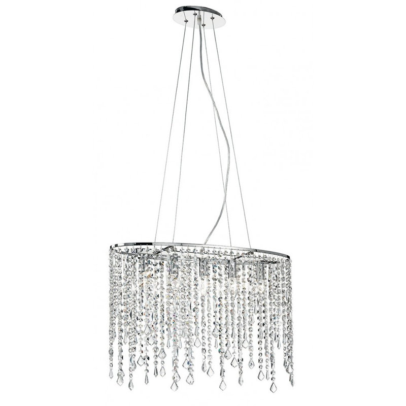 Ingrid 5 - Light Crystal Pendant, Chrome