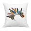 Housse de coussin décorative en plumes de 2 pièces avec housse de coussin décorative de style bohémien 17 x 17 po
