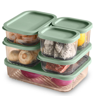 12 Piece Glass Airtight Meal Prep & Storage Containers with Lids