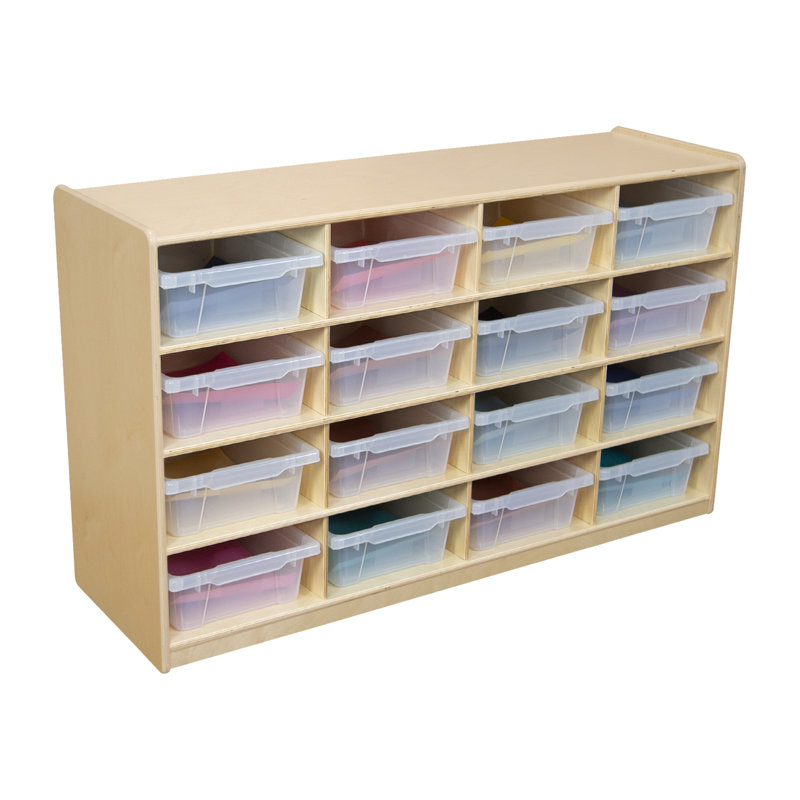 (16) Letter Tray Storage Unit, Clear