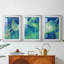 GeometricInCool III - Impression encadrée sur mesure de qualité supérieure - 3 pièces-311139468