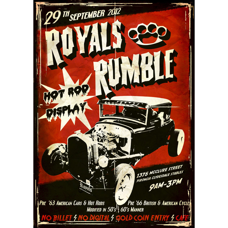 Royals Rumble, H 24 po x l 17 po