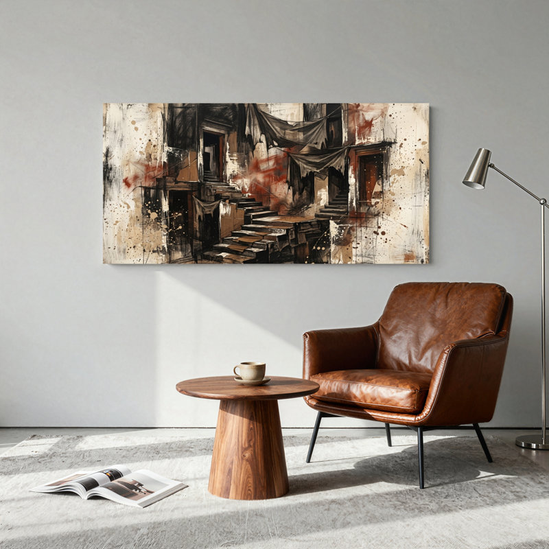 Ensemble de 1 toile murale Urban Decay, L 32 po x H 16 po, Toile tendue